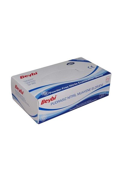 AMBALAJ PAZARI Blue Nitrile Beybi Gloves-Medium (m) - 100 Pcs