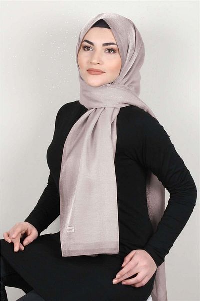 PİRAMİT 4000-15 Desert Beige Amber Glitter Shawl