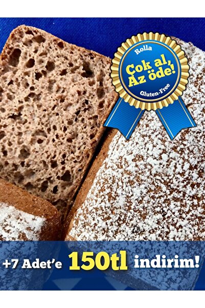 Rolla Gluten Free Rolla Gluten-free Zeytinyağlı Karabuğdaylı Sandviç Ekmeği- 2li Paket (LAKTOZSUZ, VEGAN)