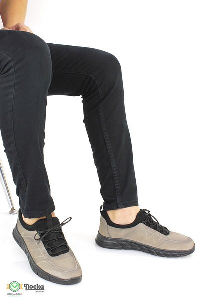 MARCO ROSSİ Men's Orthopedic Sneakers - Genuine Leather, Soft Seasonal, Daily Use, Mr24/Cs20539