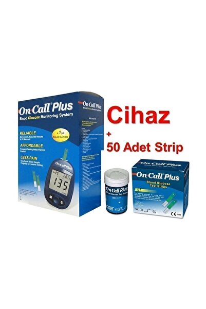 Care Plus On Call Plus Seker Ölçüm Cihazı +50 Strip Şeker Ölçüm Aleti