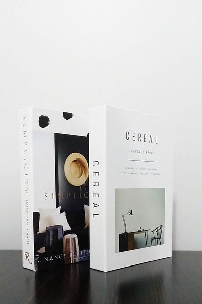 ndukkan Simplecity and Cereal Themed 2-Piece Decorative Book Box Set