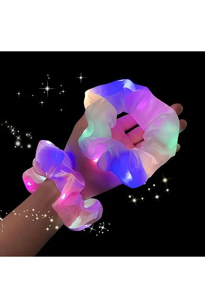 Quakkco دبوس شعر بإضاءة LED مختلط الألوان يتم شحنها