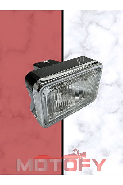 Universal Ürünler - Motorsiklet Cg Ön Far Kare Siyah