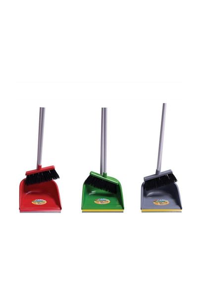 Ceyhanlar Ceymop Handle Dustpan Broom Mixed 1 Piece