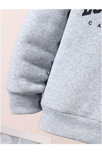 MOONBULL Erkek Çocuk Los Angeles Baskılı Kapüşonlu Eşofman Takımı