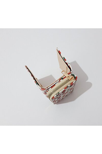 renkli çiçekler Portofel Copii 11x8 CM Portofel Copii Model Capsuni