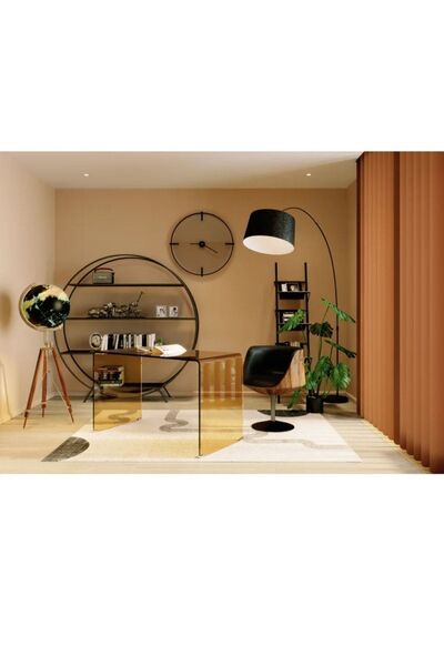 Genel Markalar Karaca Aydınlatma Siyah Şapkalı Deve Boynu Lambader