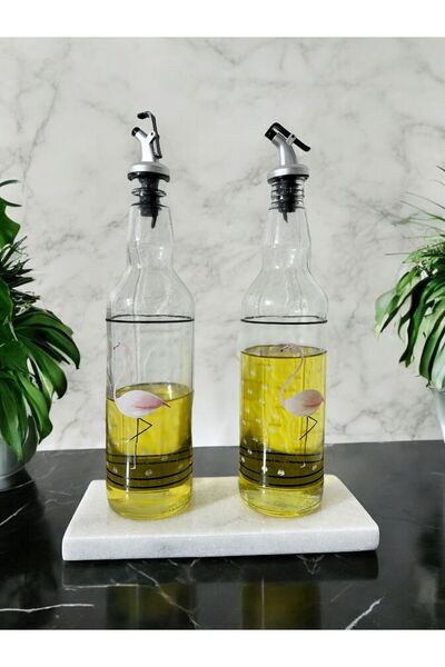 THK STORE 25X10 cm Natural Marble Decorative Oil Pot and Presentation Holder