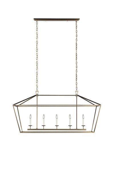 VİSENTE HOME Dikdörtgen Sade Minimal Metal Avize