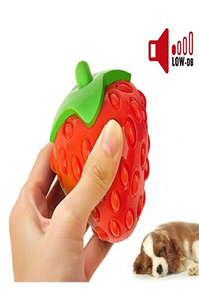 Tasma Market Dog Toy - Strawberry Flavored and Sound Teeth Scratching, Tartar Prevention