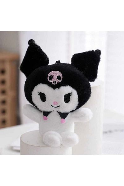 synshop Sanrio Kuromi Kawaii Plush Keychain Bag - Ornament Toy