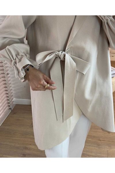 MODA VEDAT Σχέδιο παλτό Chanel με κορδόνια