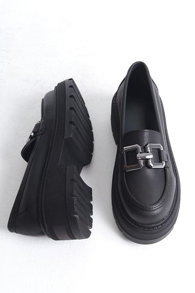 Buem Loafer natural elegant, cu model înalt și talpă luxoasă - pantofi Oxford confortabili cu cataramă