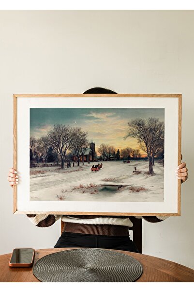 ARTHOUSECOLLECTIVE Vintage božićna zimska ilustracija - Posteri bez okvira u ...