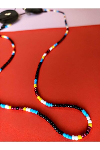 Small Things Small Things Mixed Color Sand And Fino Bead Glasses Chain Mask Strap Smga3458