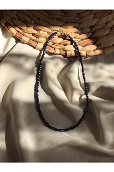 Genel Markalar Kadın Lacivert Boncuk Kolye