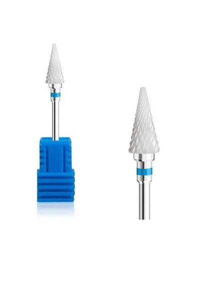 MİNİFİYONK Blue Ceramic Tip Pointed Cone Shape Prosthetic Nail