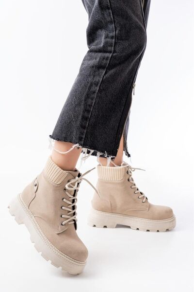 SH SİLVER MODA Kadın bot günlük şüt ve rahat tavanı dikişli