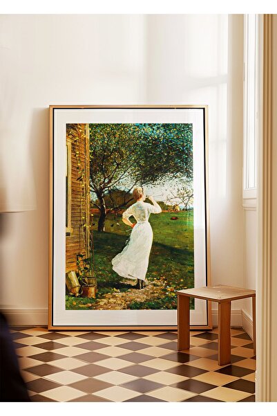 ARTHOUSECOLLECTIVE Winslow Homer Poster - The Dinner Horn - Tablo Ölçülerinde...