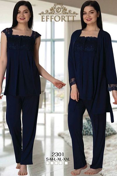 Effort Pijama Maternity Pajama Set with Dressing Gown