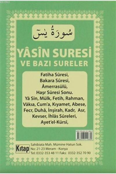 Kitap Dünyası Yasin Suresi ve Bazı Sureler