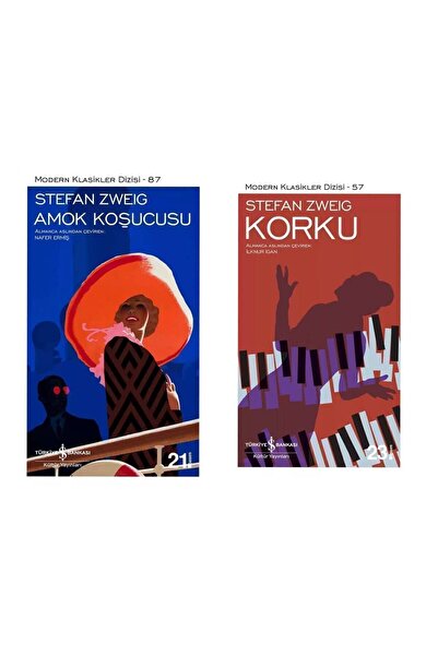 TÜRKİYE İŞ BANKASI KÜLTÜR YAYINLARI Stefan Zweig 2'li Set- Amok Koşucusu / Korku