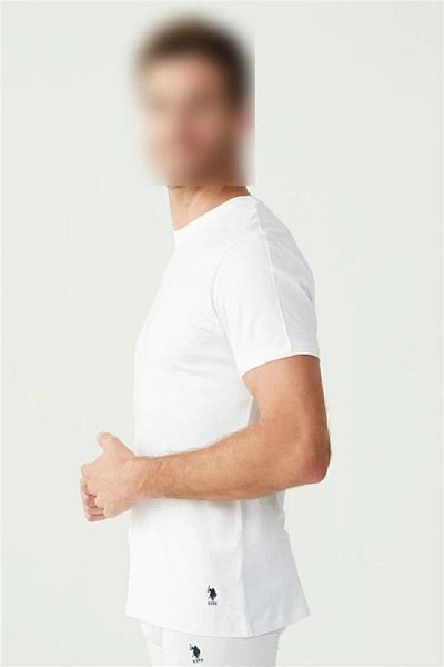 U.S. Polo Assn. Ανδρικό σετ μπλουζάκι με στρογγυλή λαιμόκοψη 2 τεμαχίων Slim Fit