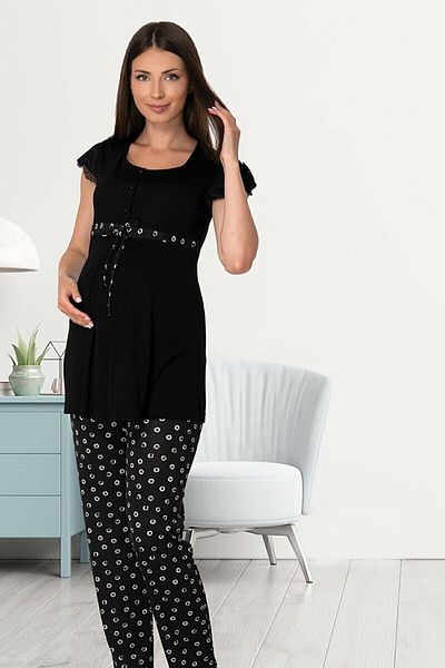 Effort Pijama Σετ πιτζάμες εγκυμοσύνης με λεπτομέρεια Effortt Lace