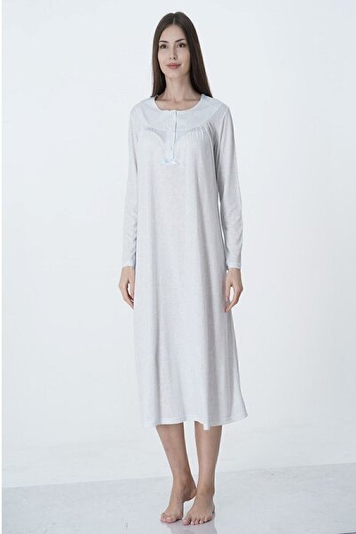 ByLohusa Effortt Blue Plus Size Nightgown