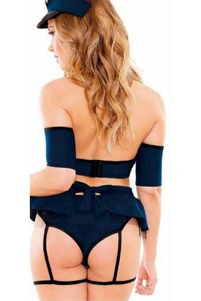 Bonnie Clyde Navy Blue Women's Fantasy Costume - F.8B.Nn.I2.Ece5.3.K