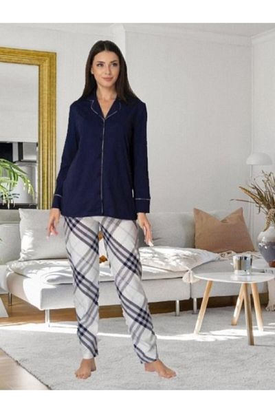 Effort Pijama Σετ πιτζάμες Been Store Effort 8072 Navy Blue