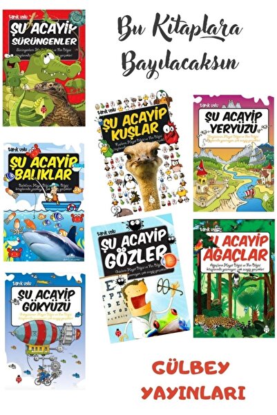 Uğurböceği Yayınları Şu Acayip Gökyüzü - Yeryüzü - Sürüngenler - Gözler - Bal...