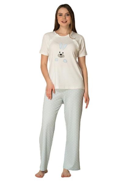 CAMELLİA Set de pijamale de maternitate Blue Rabbit pentru femei 2074