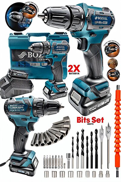 PROXTECH ProX Tech Premium Kalite Kömürsüz Motor Çelik Mandren Darbeli Şarjlı...