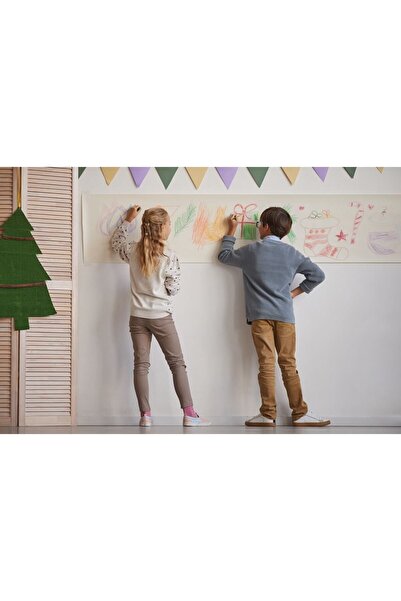 Paste Notes 29 Cm 2li Arkası Yapışkanlı Boyama Rulosu ( 1 Adet Desenli, 1 Adet Beyaz)