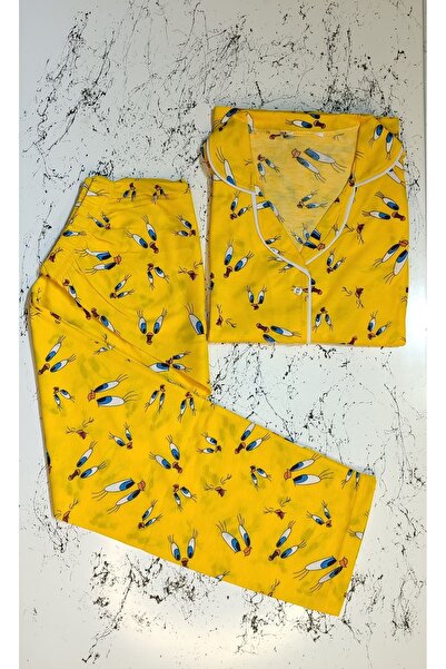 Miss CİVCİV DESENLİ UZUN KOLLU PİJAMA TAKIMI