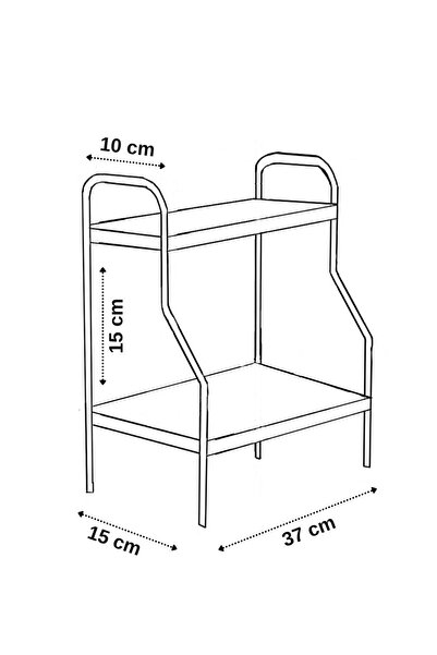 Omekan Nova Mutfak Rafı Masaüstü Düzenleyici Çok Amaçli Düzenleyici Tezgah Üstü Raf Atlantik Çam