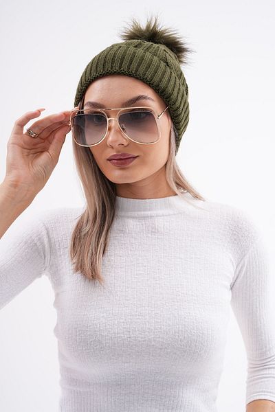 Ritagarcia Beanie Pompom Hair Braid