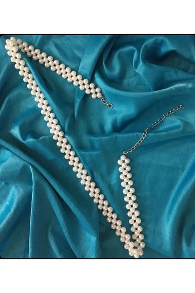 Maiden design White Pearl Belt