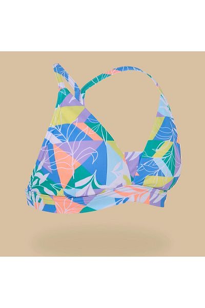 Decathlon Lizy 500 - Olaian Kids Bikini Top, Purple