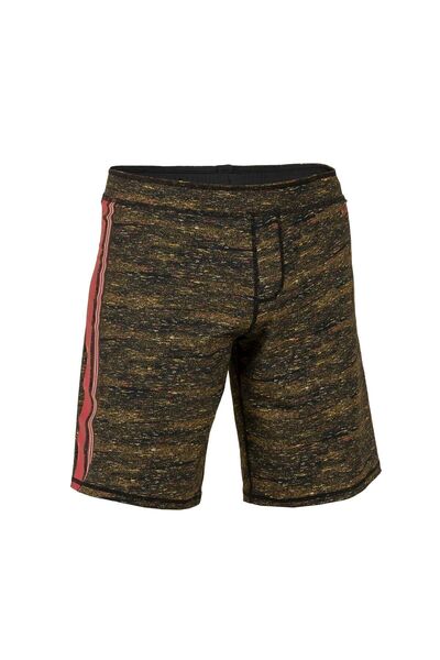 Decathlon Nabaiji Erkek Uzun Yüzme Şortu - Jers Siyah / Kırmızı - 100