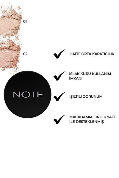 NOTE 01 Moonlight Baked Highlighter - Luminous Baked Powder Illuminator