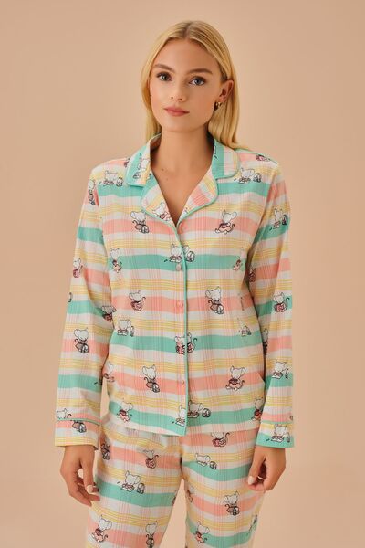 SUWEN Lulusu Maskülen Pijama Takımı