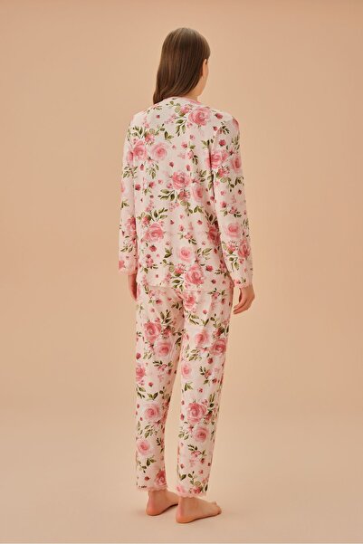 SUWEN Elizabeth Gömlek Yaka Pijama Takımı