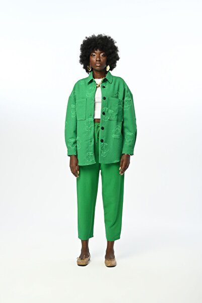 Orfeo Negro Femei - Cămașă de culoare uni cu imprimeu cu craniu, buzunar dublu