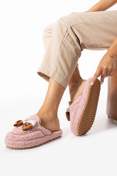 Moda Devrin Winter Powder Bow Tie Women's Slippers