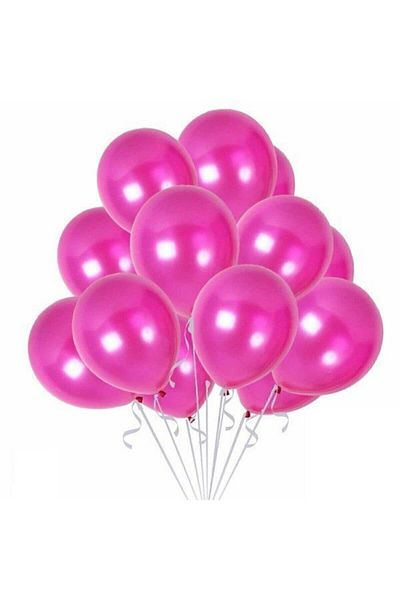 HBK Fuchsia Metallic Balloon 15 Pieces