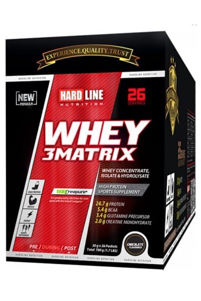 Hardline Whey 3matrix Protein 780 Gr 26 Chassis-strawberry
