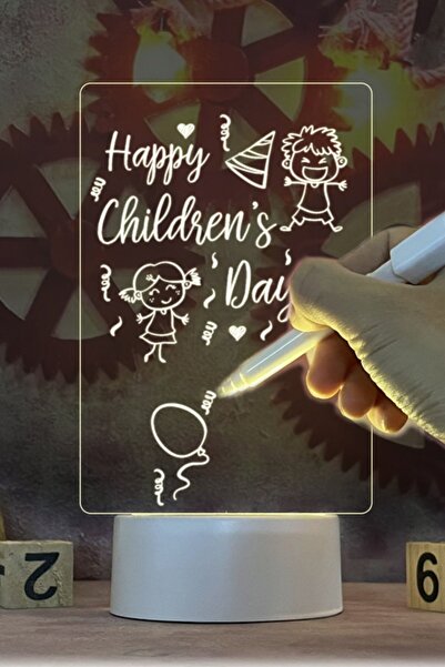 CNGZSHOP Yaratıcı Led Gece Işık Not Kurulu Mesaj Kurulu Tatil Işık Çocuklar İ...